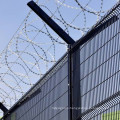 Curved Welded Fence with Razor Barbed Wire